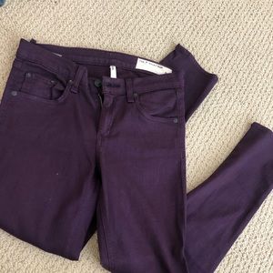 Rags & Bone Aubergine Ankle Skinny Jean